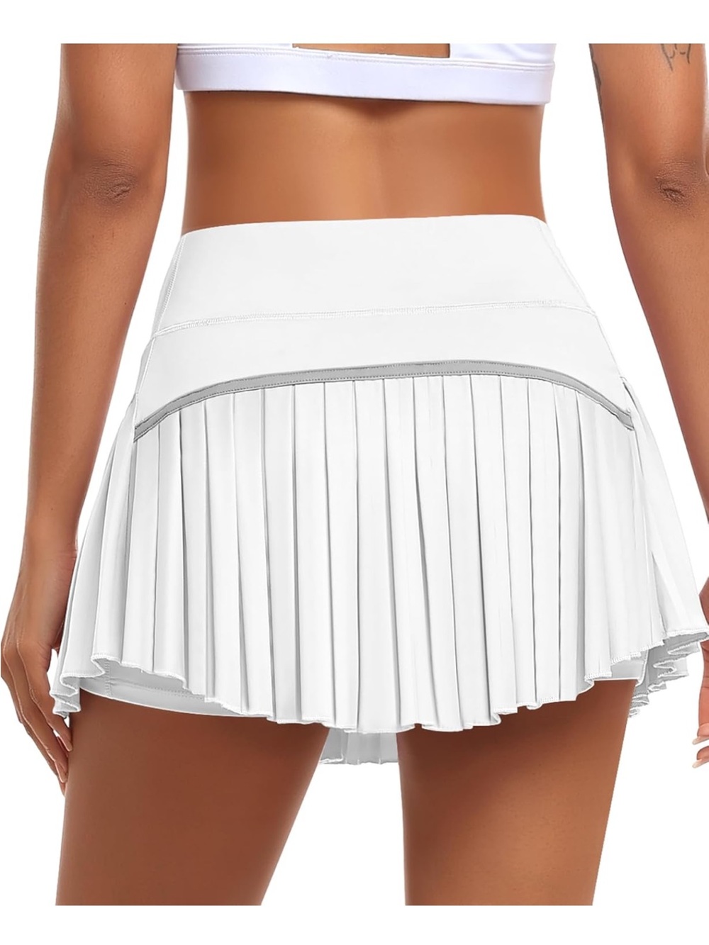 🔹 JoyGirl White Pleated Athletic Skirt Size Medium